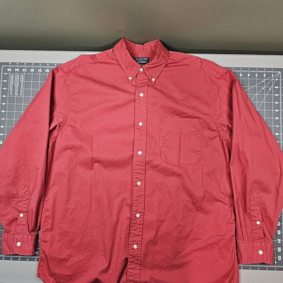 Vintage Polo Jeans Co Shirt Mens Large Red Preppy Academia 90s Ralph Lauren Work